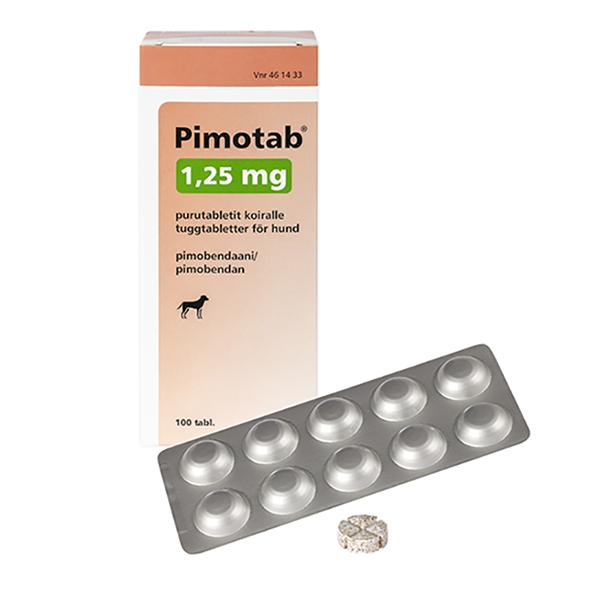 Pimotab, 1,25 mg 100 tuggtabletter