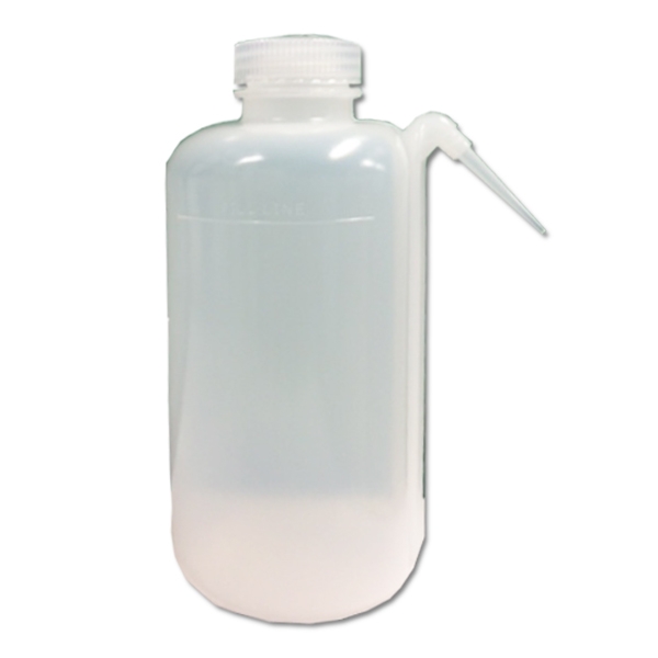 Tom flaske med pipe på siden 1 liter /2