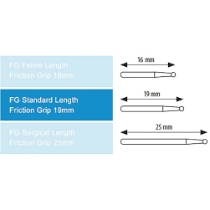 Dentalborr Rund 6 19 mm FG /5