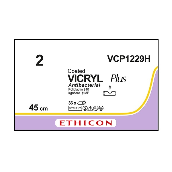Vicryl Plus Sutupak VCP1229H lilla 2 6x45 cm /36