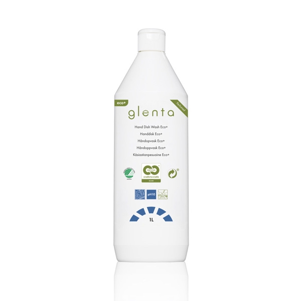 Glenta Eco+ Håndopvaskemiddel parfumeret 1 liter /stk