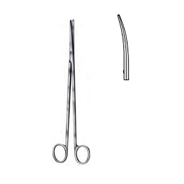 Sax Metzenbaum böjd hårdmetall 18 cm tysk /st