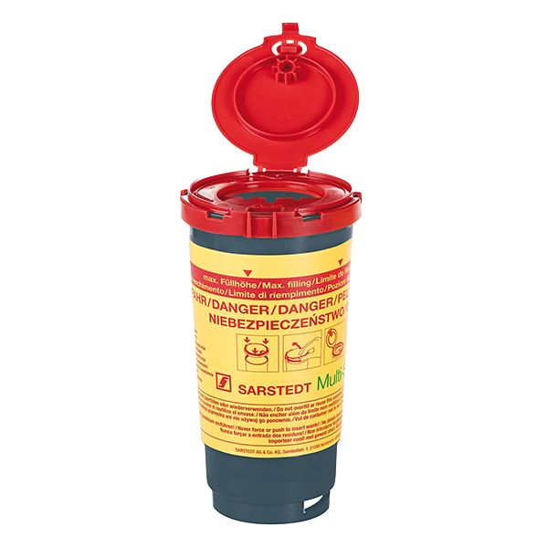 Riskavfallsburk Multi-safe Twin med etikett Klimatsmart 0,5 l /st