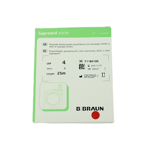 Supramid F1184105 hvit 4 25 m /fl