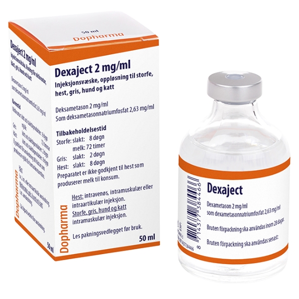 Dexaject injektionsvätska 2 mg/ml 50 ml