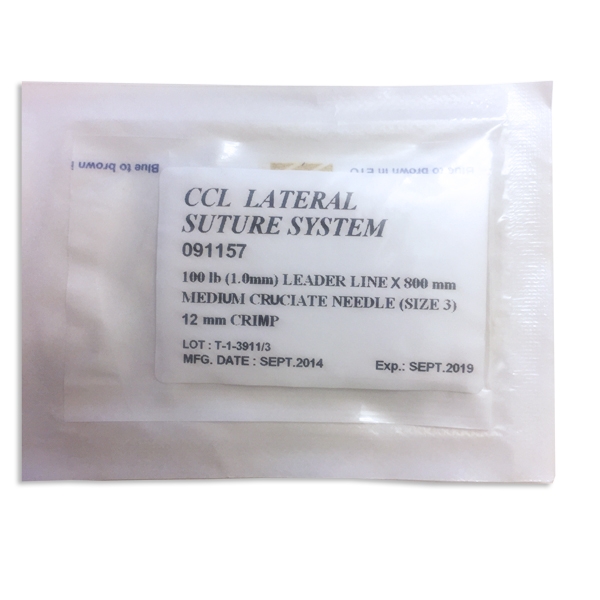 CCL 100 LB nylon 1x12 mm klamme fabellanål steril /0,8 m