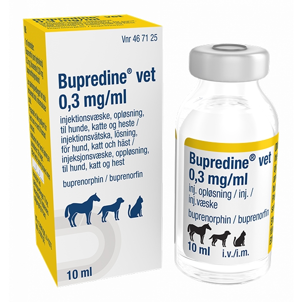 Bupredine vet 0,3 mg/ml Injektionsvätska 10 ml