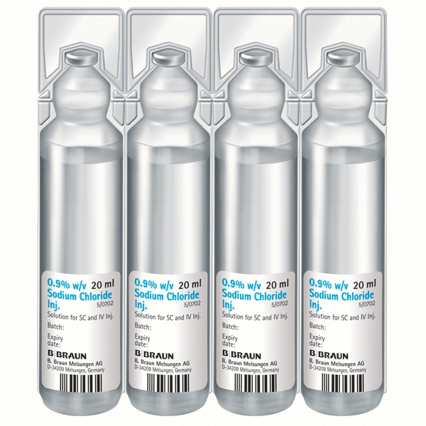 Natriumklorid Braun 9 mg/ml 20 x 20 ml