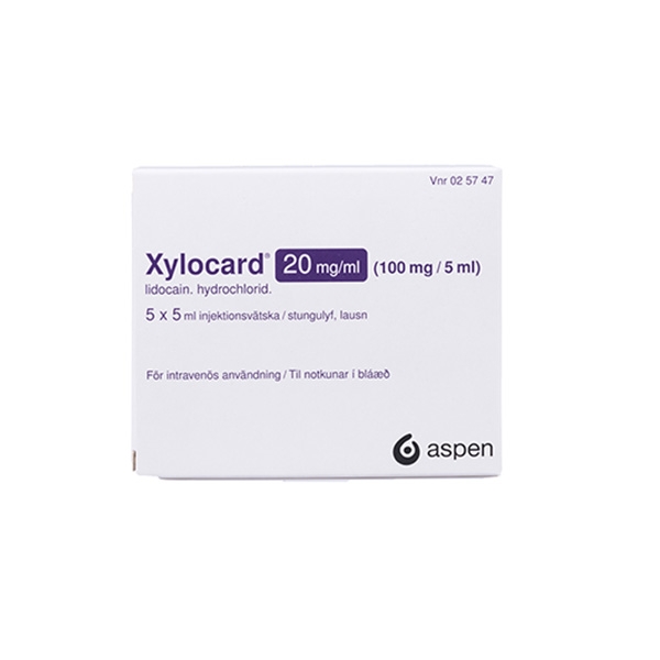 Xylocard 20 mg/ml 5 x 5 ml