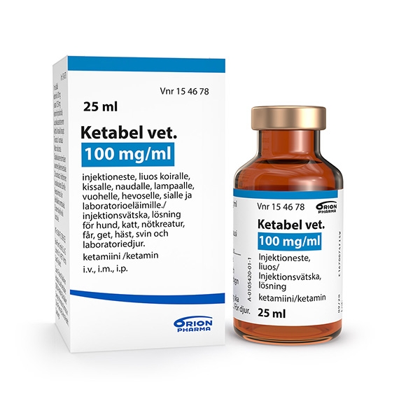 Ketabel vet. 100 mg/ml Injektionsvätska 25 ml