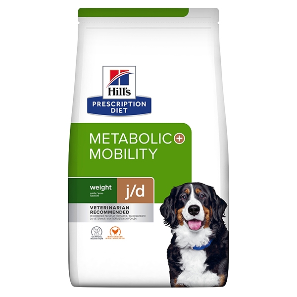 Hill's PRESCRIPTION DIET Metabolic + Mobility Weight Management tørrfôr til hund med kylling 10kg pose