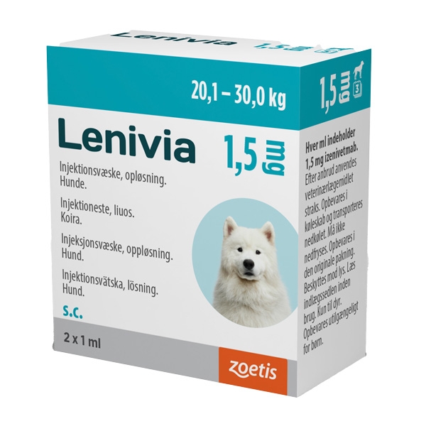 Lenivia injektionsvätska 1,5 mg 2 x 1 ml