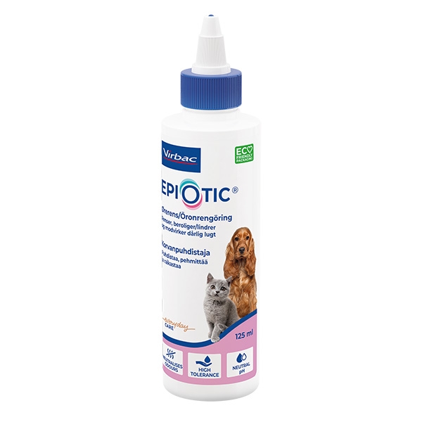 Virbac ørerens EpiOtic 125 ml /stk