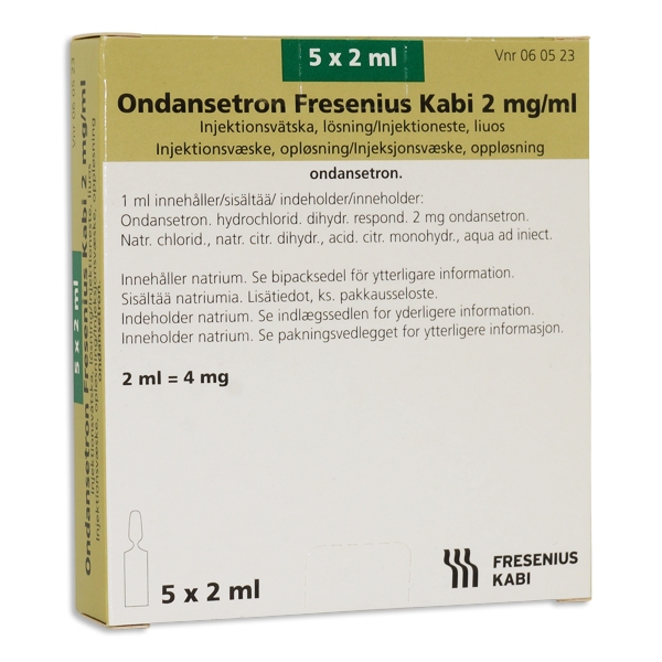 Ondansetron Fresenius Kabi 2 mg/ml 5 x 2 ml