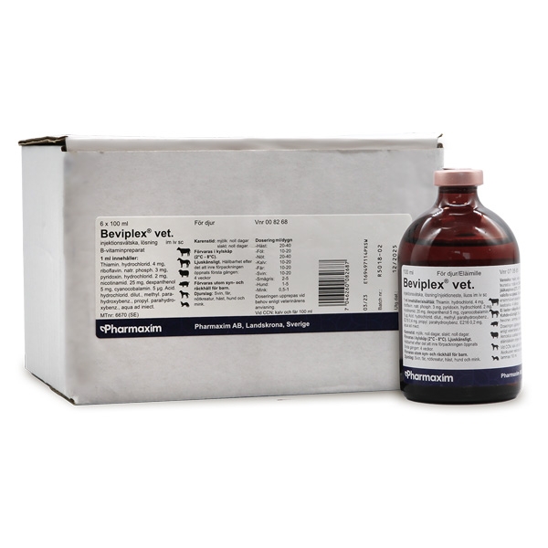 Beviplex® vet. Injektionsvätska 6 x 100 ml