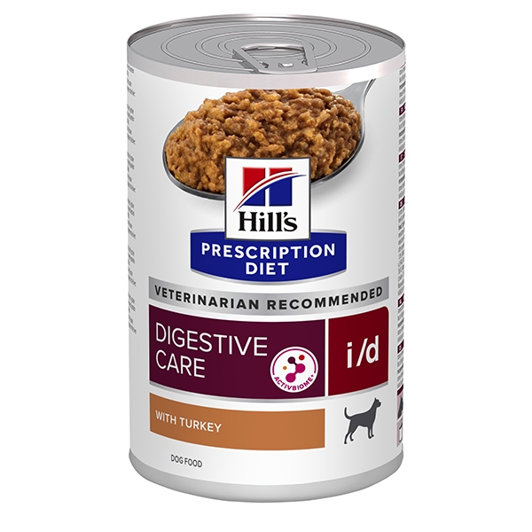 Hill's PRESCRIPTION DIET i/d våtfôr til hund med kalkun 12x360g boks