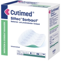 Cutimed Siltec Sorbact 10x10 cm /10