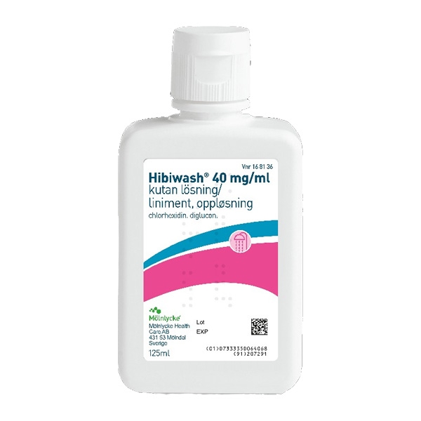 Hibiwash kutan lösning 40 mg/ml 125 ml