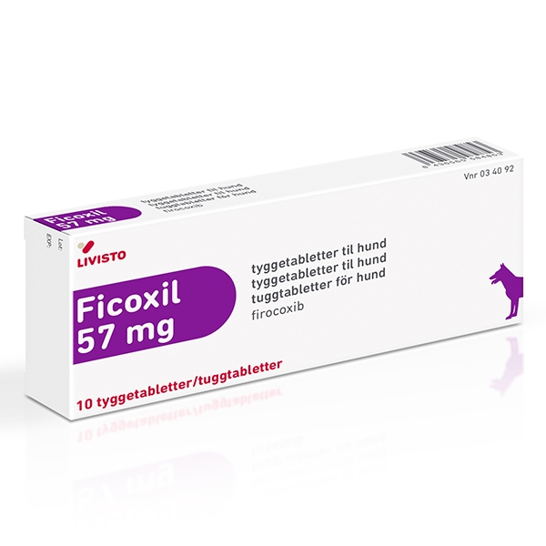Ficoxil 57 mg 10 tuggtabletter