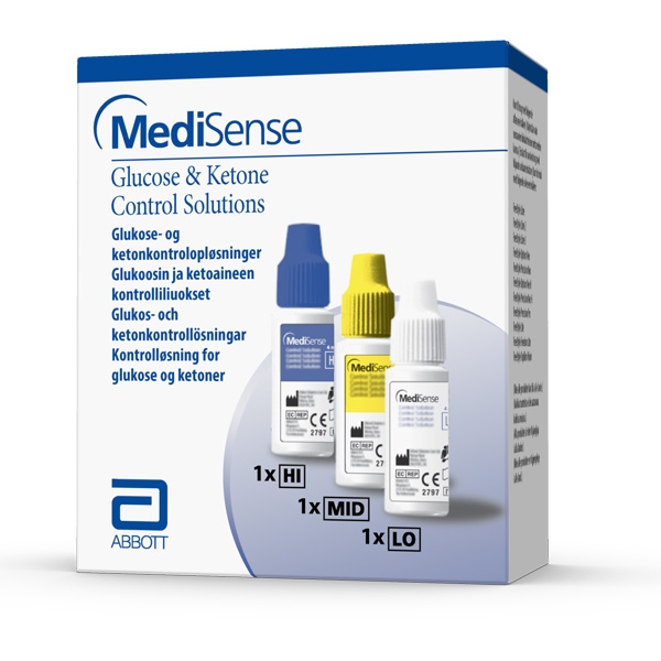 Freestyle kontrolopløsning, glukose og keton 3×4 ml /sæt