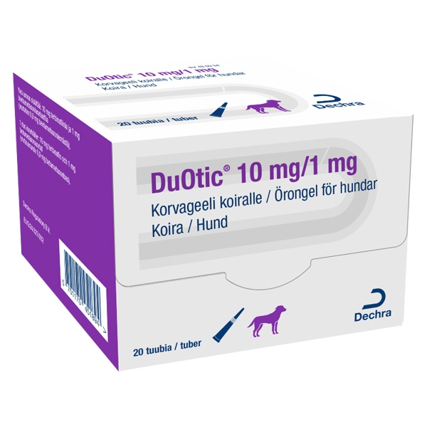 DuOtic örongel 10 mg/1 mg tub, 20 st (20 x 1,2 g)