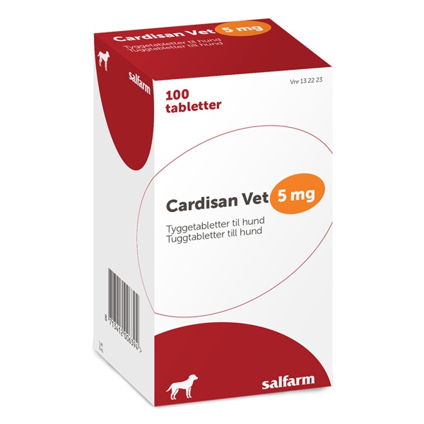 Cardisan vet. 5 mg 100 tuggtabletter