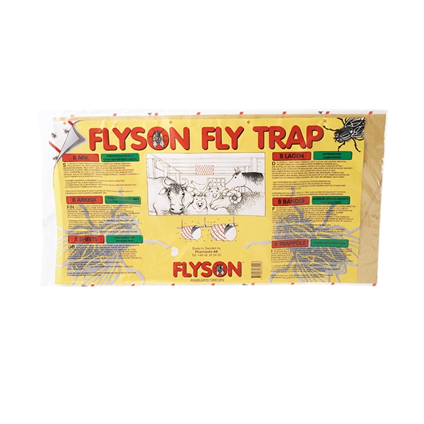 Flyson Fly Trap 8 ark 21x60 cm /pk