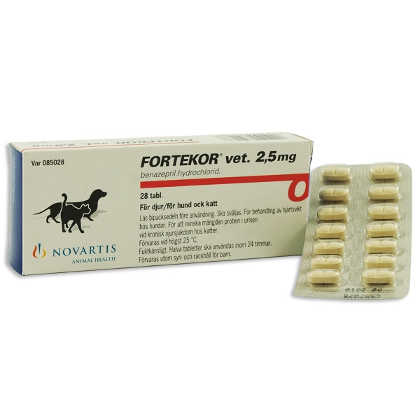 Fortekor vet. 2,5 mg 28 tabletter