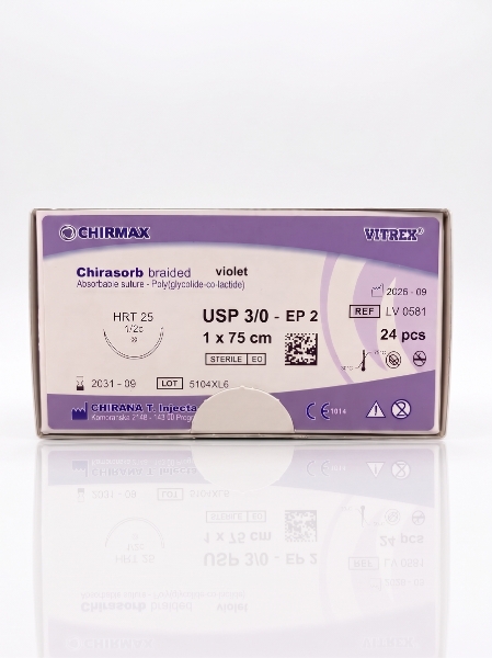 Chirasorb lila 3/0 HRT-25 75 cm /24