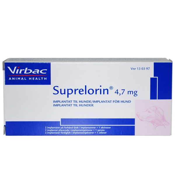 Suprelorin 4,7 mg 2 doser