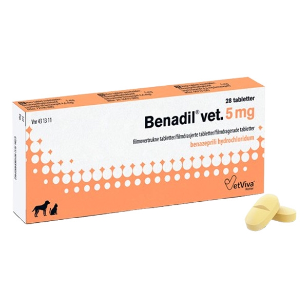 Benadil vet. 5 mg 28 tabletter