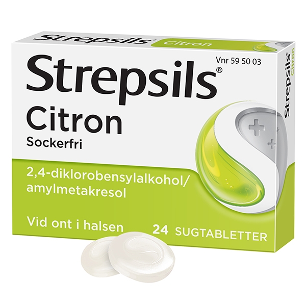 Strepsils Citron, sugtablett, 24 st
