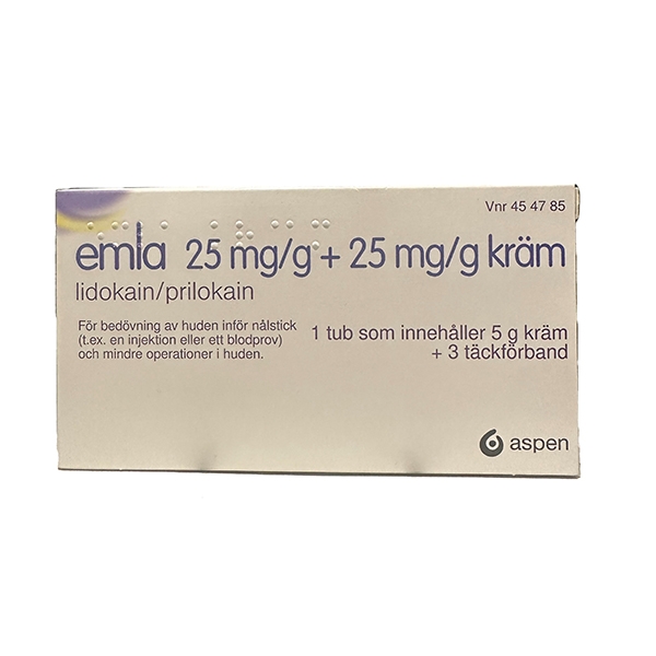 EMLA® kräm 25 mg/g + 25 mg/g 5 gram