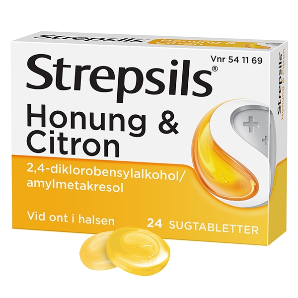 Strepsils® Honung & Citron, sugtablett, 24 st