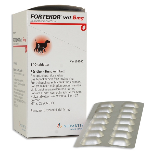 Fortekor vet. 5 mg 140 styck