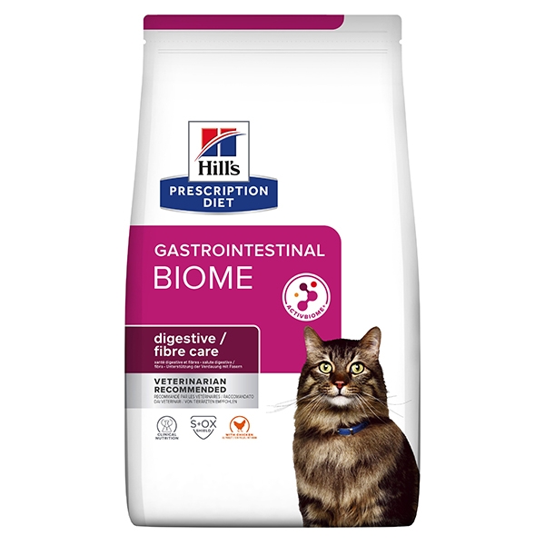 PD Gastrointestinal Biome tørfoder til katte med kylling 1.5kg