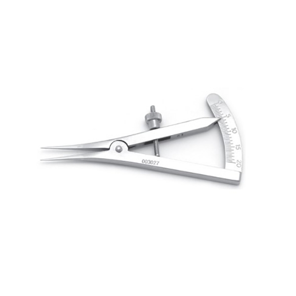 Øjeinstrument buet Castroviejo Caliper 9 cm/stk