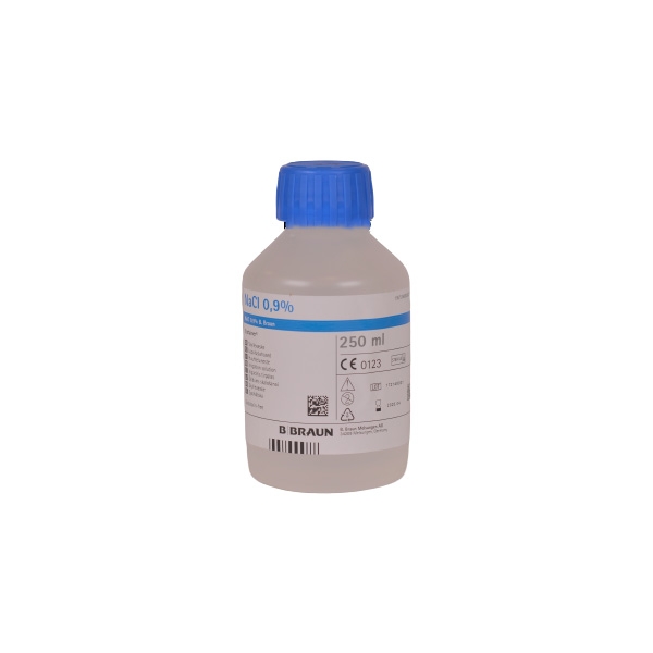 NaCl Braun Eco 9mg (0,9 5%) skyllevæske 12x250 ml /pakke