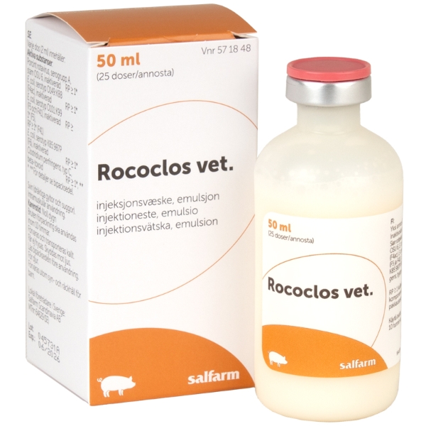 Rococlos vet. injektionsvätska 1 x 50 ml (25 doser)