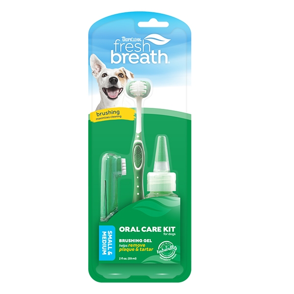 TropiClean Fresh Breath Tannpleiesett for små/medium hunder /stk
