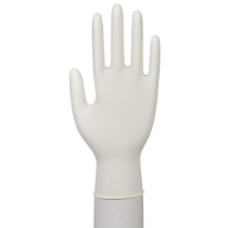 Latex naturfarvet undersøgelseshandske S PF /100