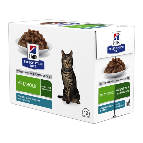 PD Feline Metabolic Ocean Fish 12 × 85 g portionsposer