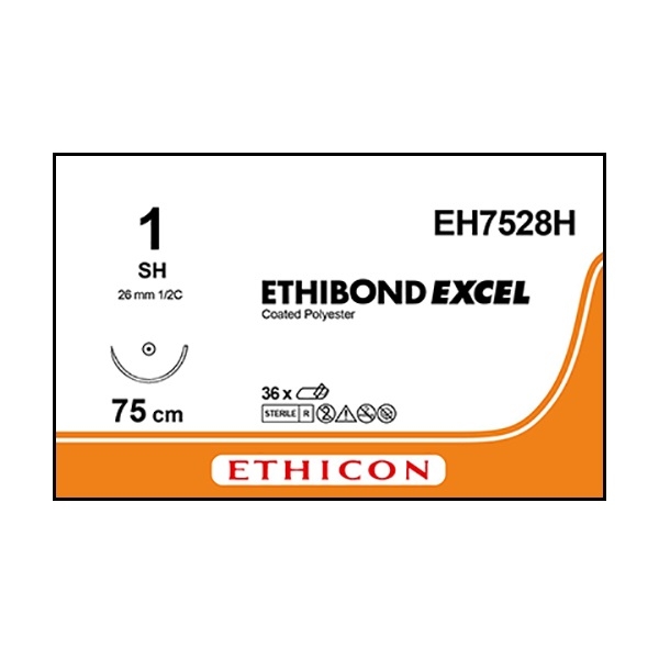 Ethibond Excel EH7528H grön 1 rund nål SH 75 cm/36