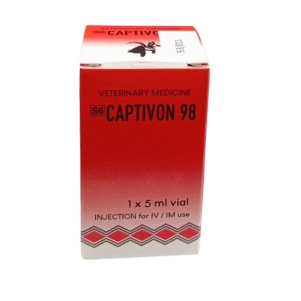 Captivon 98 injektionsvätska, lösning 9,8 mg/ml