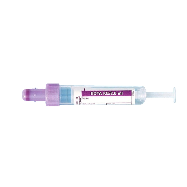S-Monovette® vakuumrör EDTA lila 2,6 ml /50