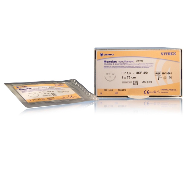 Monolac Lila 4/0 HRF-22 75 cm /24