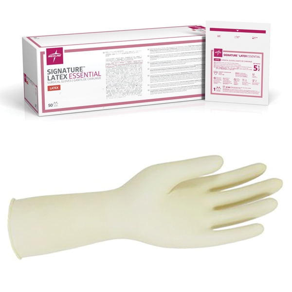 Signature Latex pudderfri essential operasjonshansker 5,5 /50 par