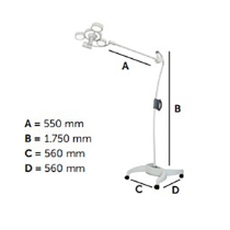 Operationslampa STARLED3 NX mobilt golvstativ