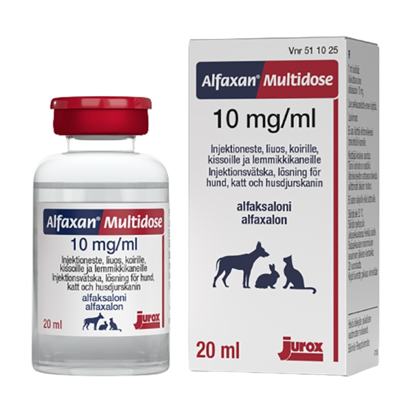 Alfaxan Multidose 10 mg/ml Injektionsvätska 20 ml