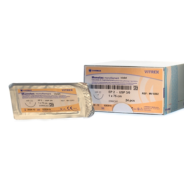 Monolac Lila 3/0 HR-22 75 cm /24